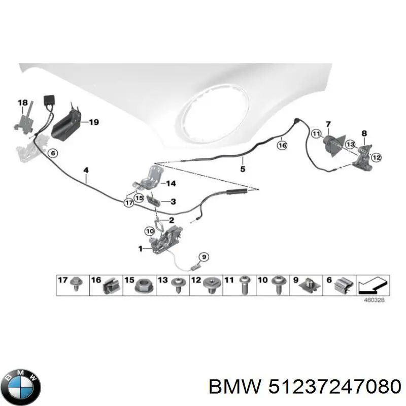 Fecho da capota Bapmic BF0114710027 preço, a partir de 16,34 USD
