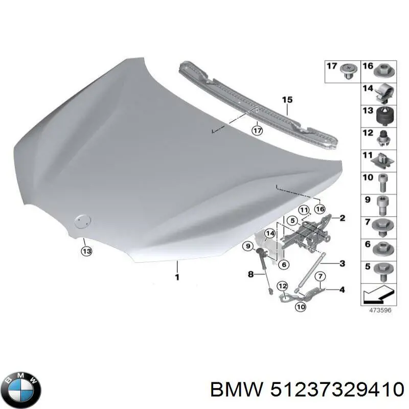 Amortecedor da capota BMW 51237329410 preço, a partir de 34,71 USD