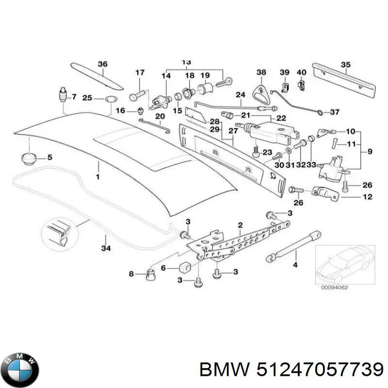  BMW 51247057739 preço, a partir de 7,27 USD