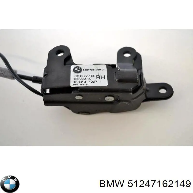 51247162149 BMW Puxador externo de tampa de porta-malas (de 3ª/5ª porta traseira)
