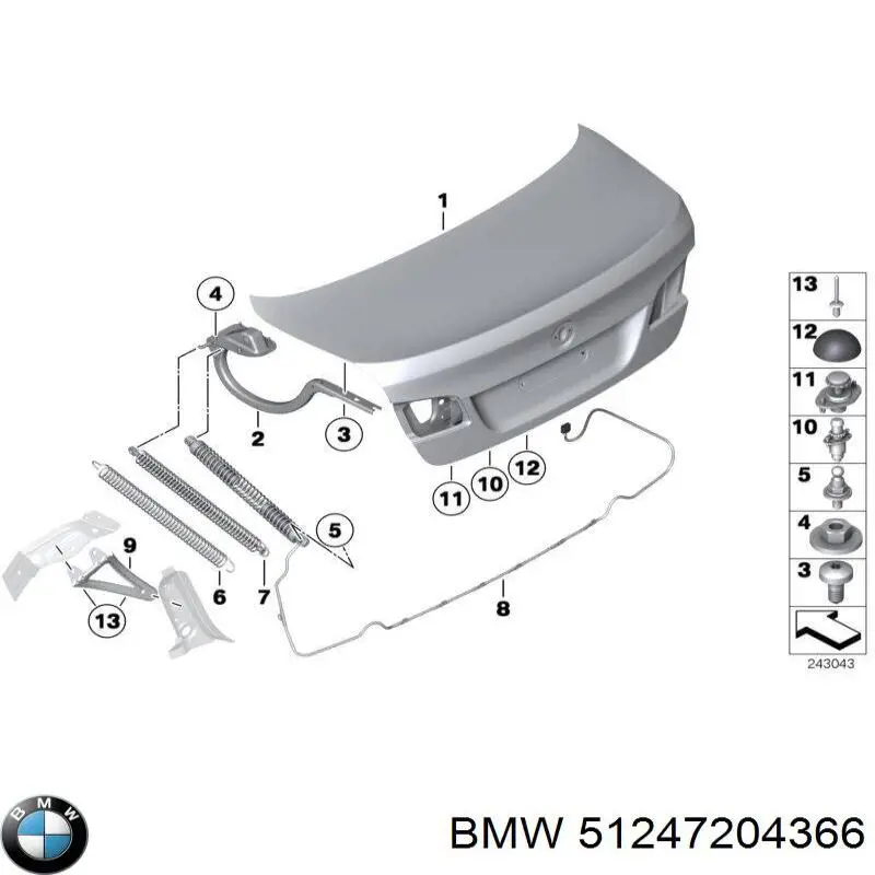 Amortecedor de tampa de porta-malas (de 3ª/5ª porta traseira) Bogap B5260100 preço, a partir de 20,84 USD
