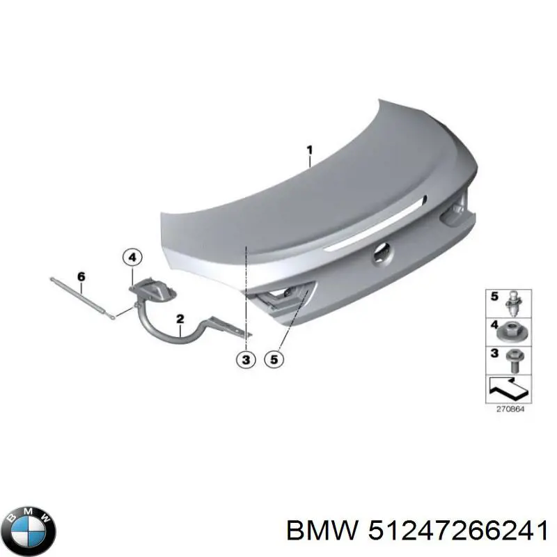 51247266241 BMW Coxim de fixação do silenciador