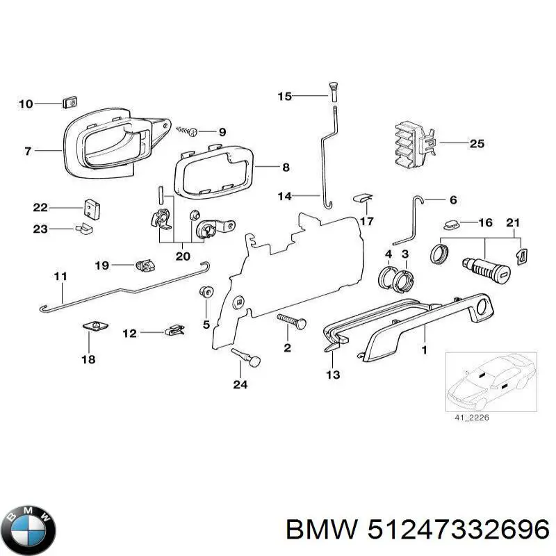 Amortecedor de tampa de porta-malas (de 3ª/5ª porta traseira) BMW 51247332696 preço, a partir de 136,95 USD
