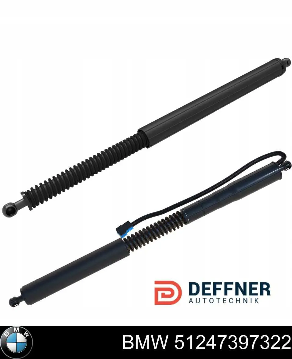 Amortecedor de tampa de porta-malas (de 3ª/5ª porta traseira) BMW 51247397322 preço, a partir de 224,74 USD