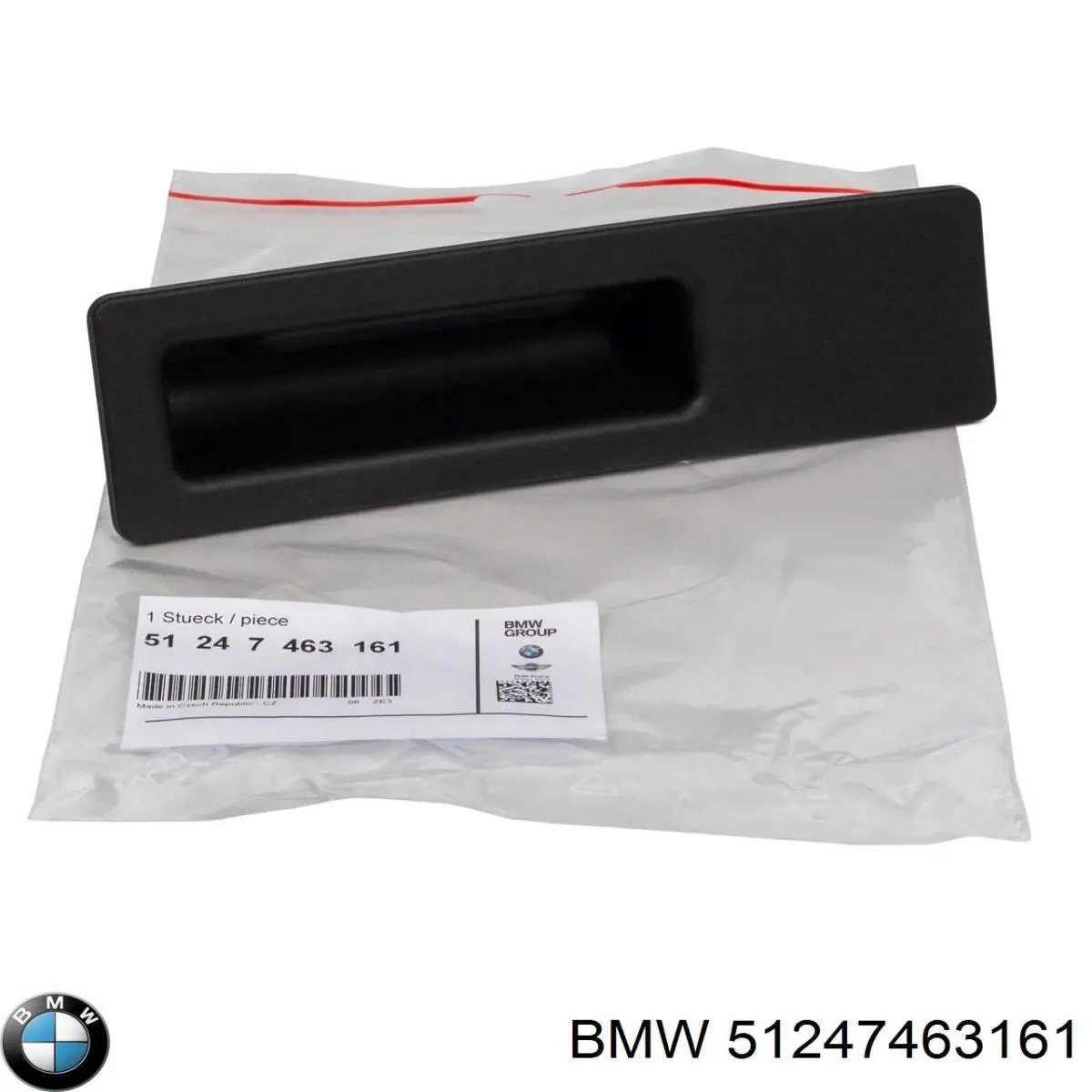 51247463161 BMW Puxador externo de tampa de porta-malas (de 3ª/5ª porta traseira)