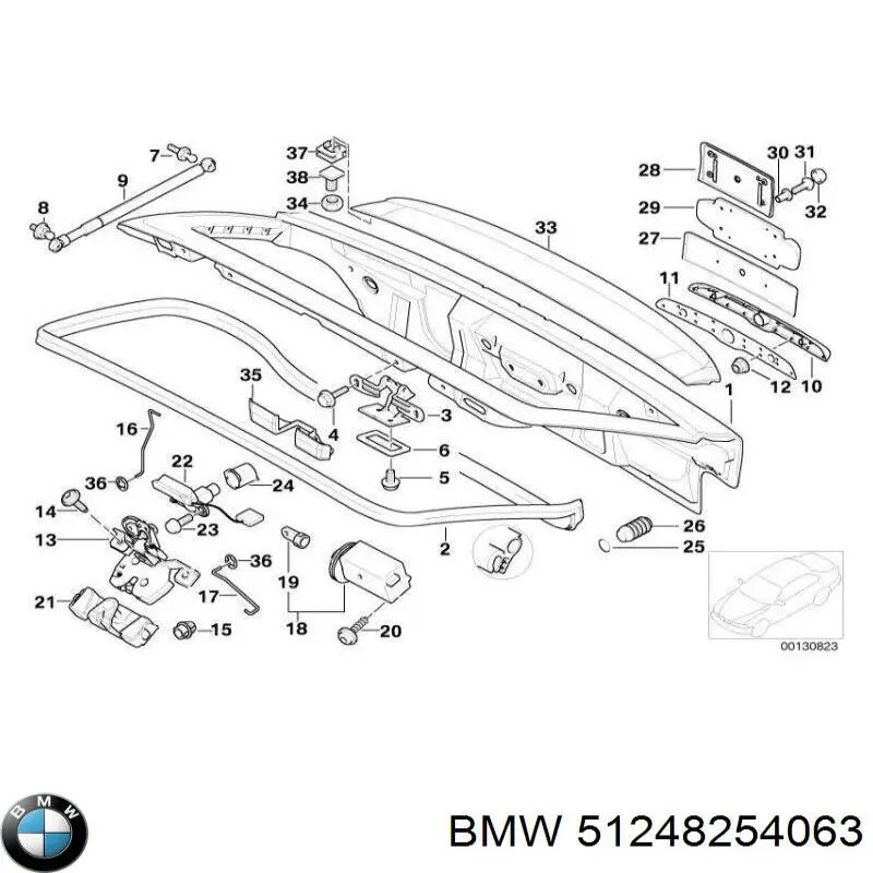 Compre 51248254063 BMW Coxim de fixação do silenciador