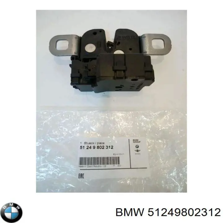 51249802312 BMW Fecho de tampa de porta-malas (de 3ª/5ª porta traseira)