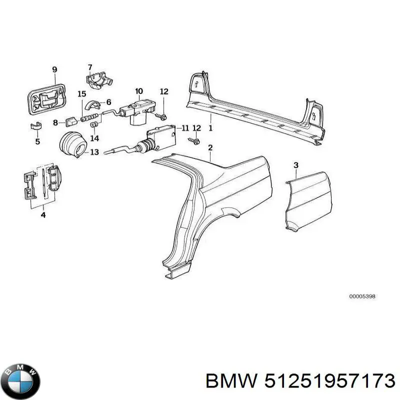 51251957173 BMW Cano derivado de ar do medidor de consumo do ar