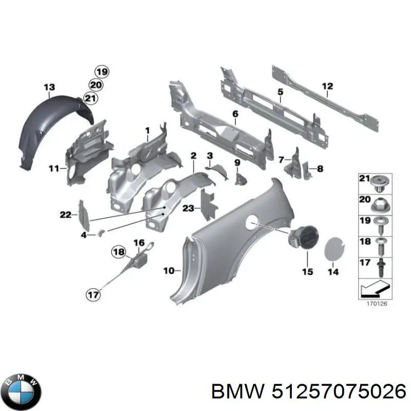 Compre 51257075026 BMW 