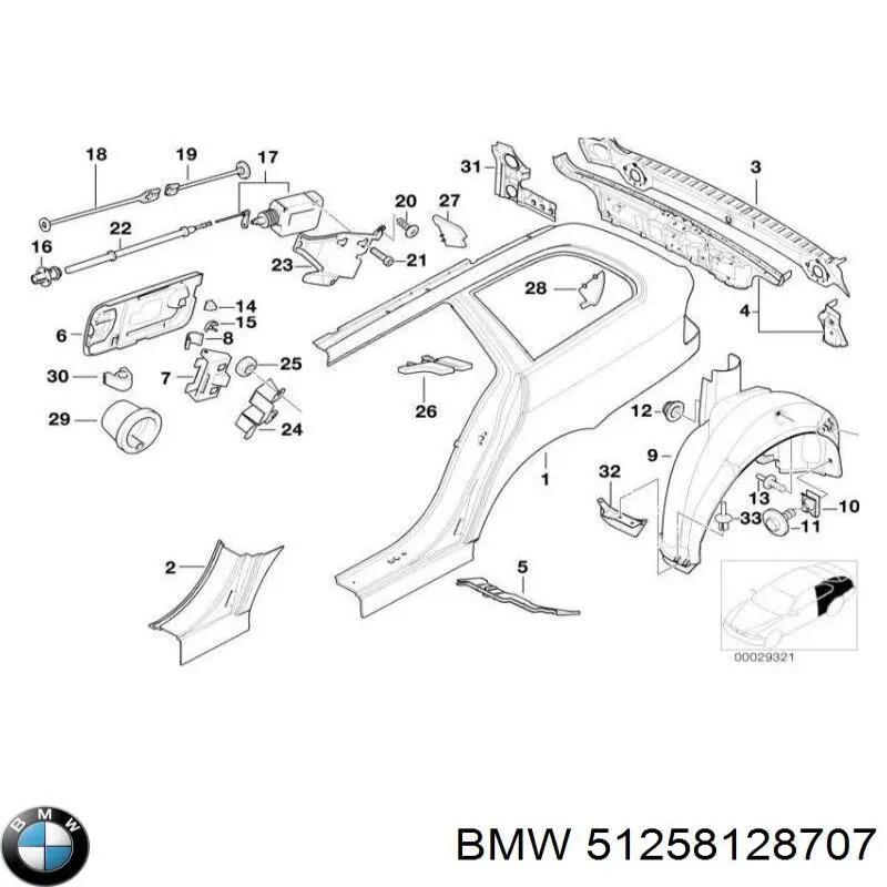  BMW 51258128707 preço, a partir de 10,00 USD