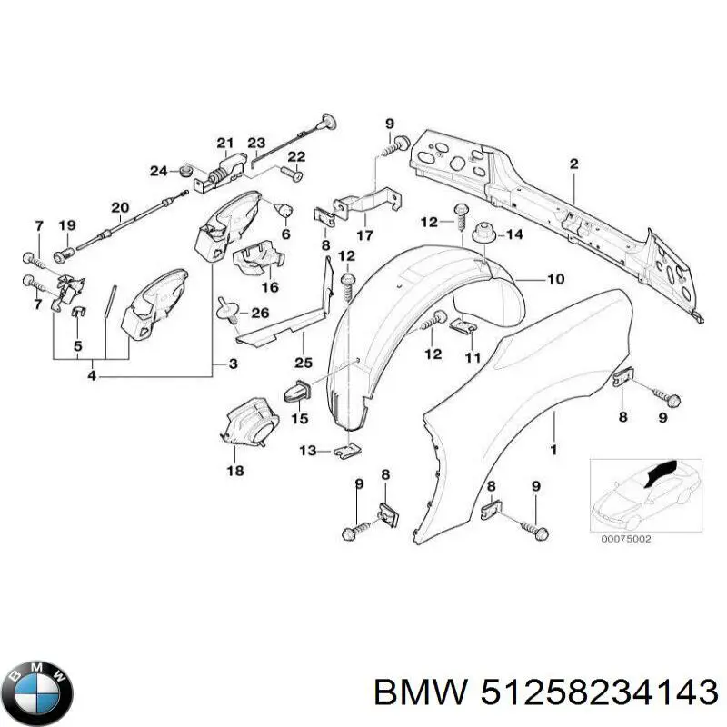  BMW 51258234143 preço, a partir de 19,29 USD
