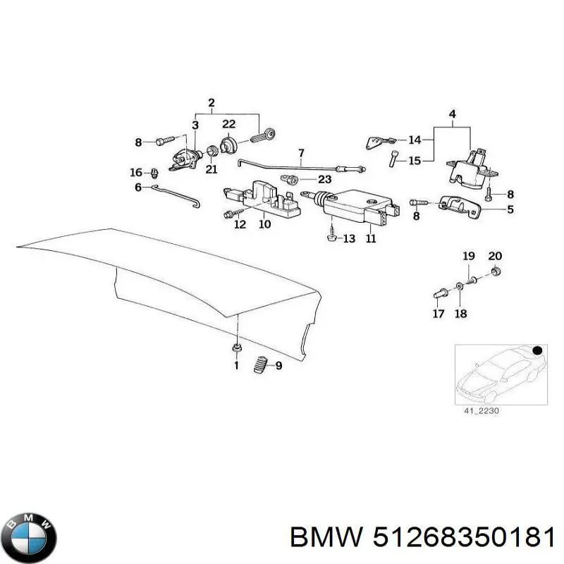 Motor acionador de abertura/fechamento de porta-malas (de 3ª/5ª porta traseira) BMW 51268350181 preço, a partir de 45,99 USD