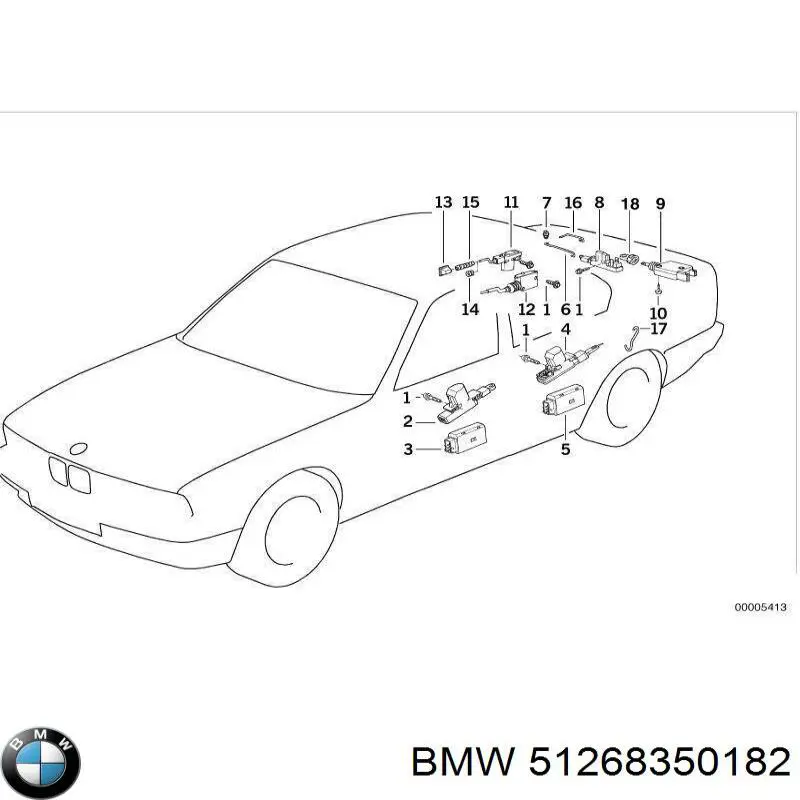 Motor acionador de abertura do alcapão de tanque BMW 51268350182 preço, a partir de 45,99 USD