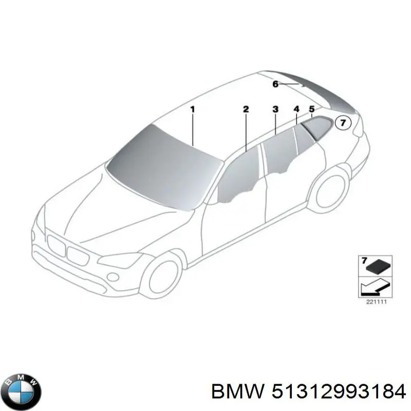 51312993184 BMW Pára-brisas