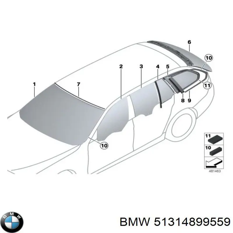 51317333828 BMW Pára-brisas