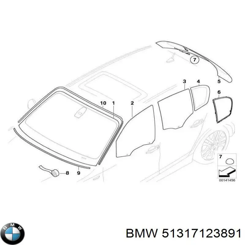 51317123891 BMW Pára-brisas
