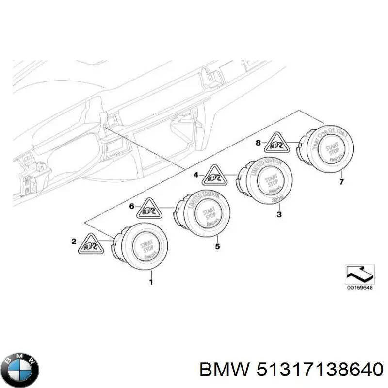 Vidro de porta-malas de 3ª/5ª porta traseira (de tampa de alcapão) BMW 51317138640 preço, a partir de 502,94 USD