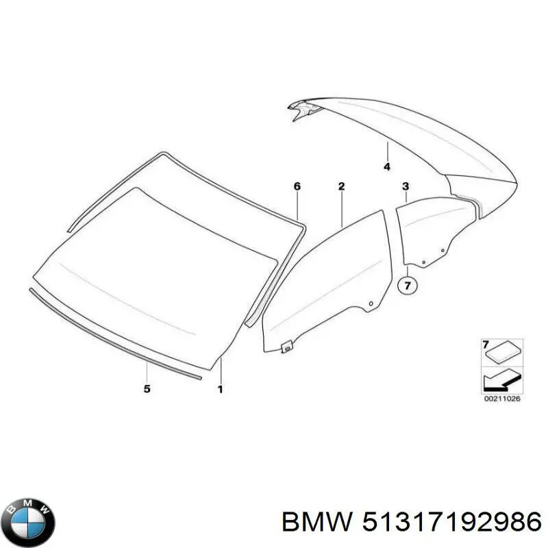 51317192986 BMW Pára-brisas