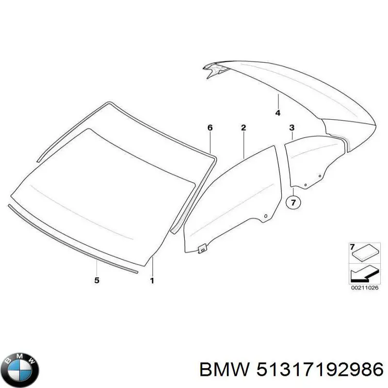 Pára-brisas BMW 51317192986 preço, a partir de 146,72 USD
