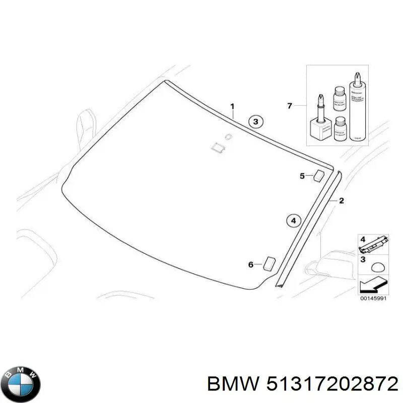Pára-brisas BMW 51317202872 preço, a partir de 318,94 USD