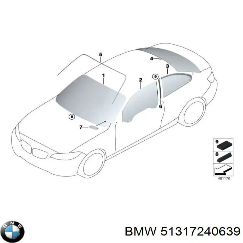 Pára-brisas BMW 51317240639 preço, a partir de 121,48 USD