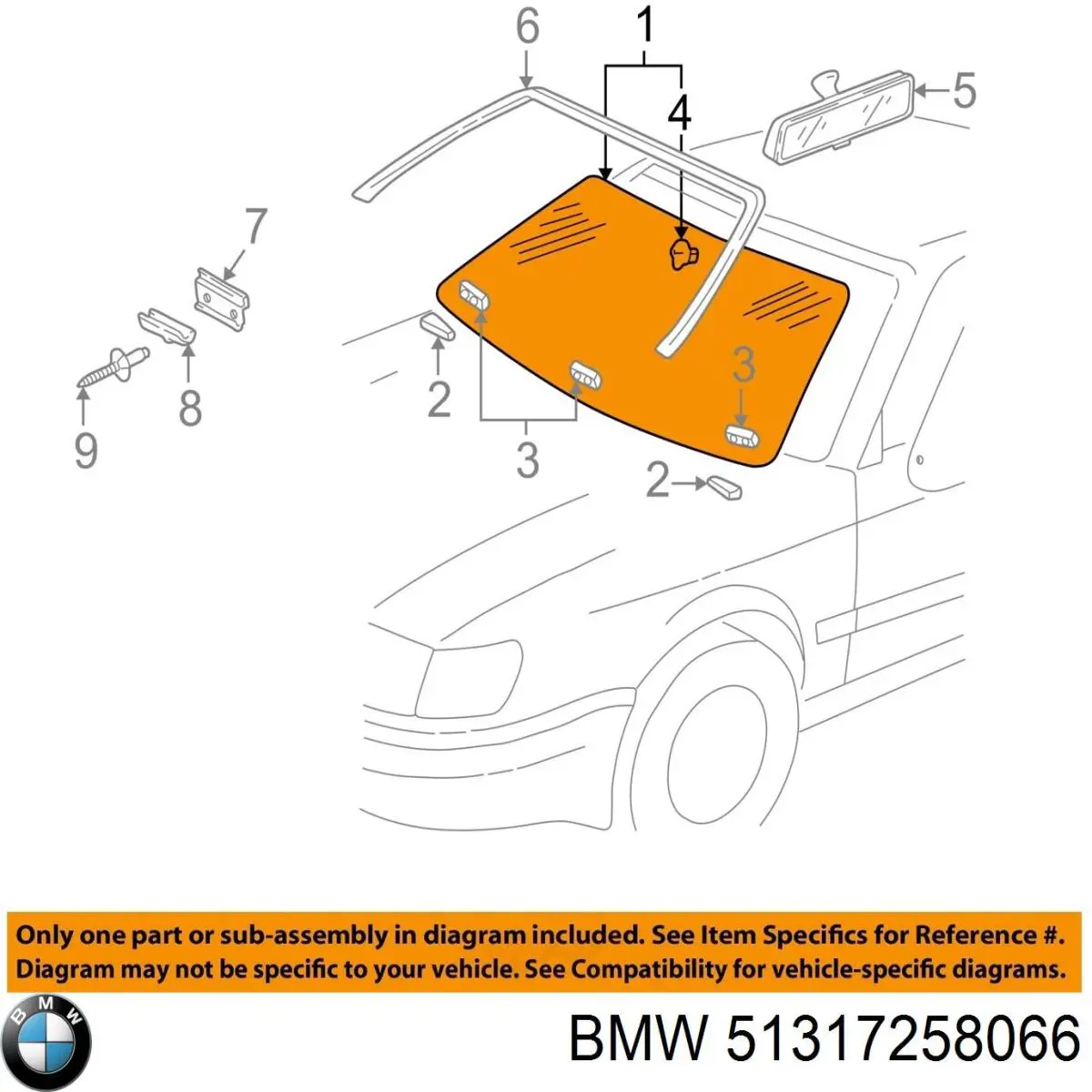 Compre 51317258066 BMW Pára-brisas