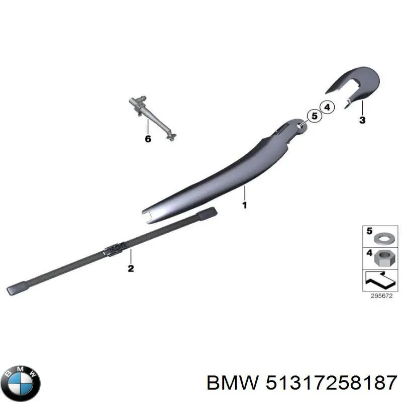 51317258187 BMW Moldura esquerda de pára-brisas