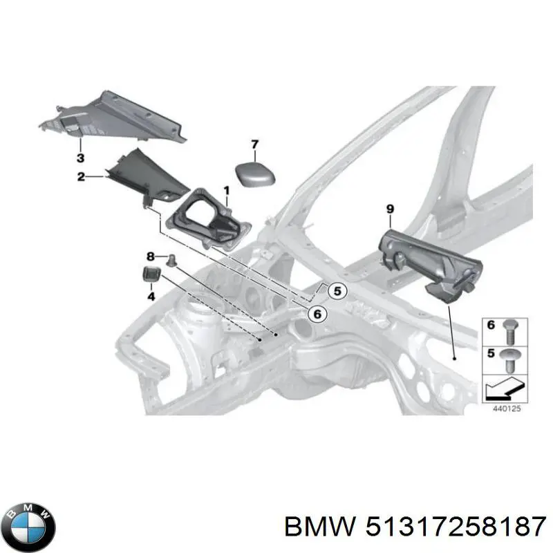 Moldura esquerda de pára-brisas BMW 51317258187 preço, a partir de 42,52 USD