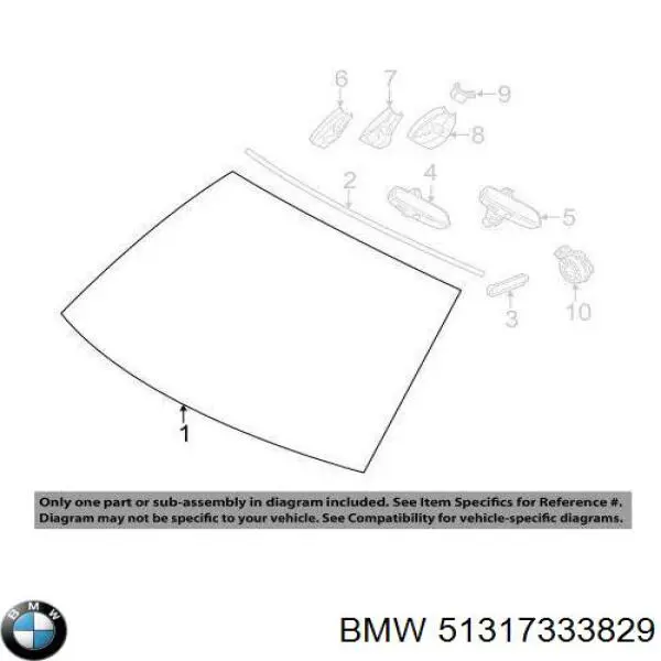 Compre 51317333829 BMW Pára-brisas