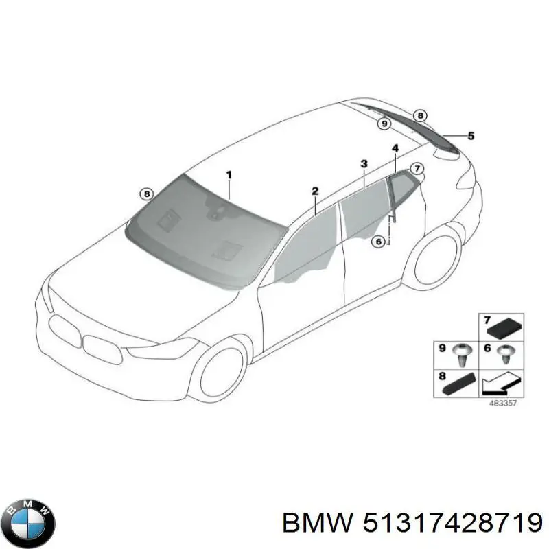 Pára-brisas para BMW X2  F39
