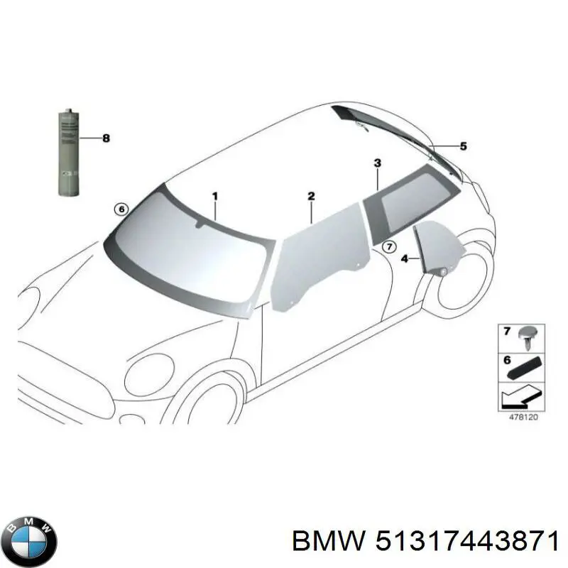 51317443871 BMW Pára-brisas