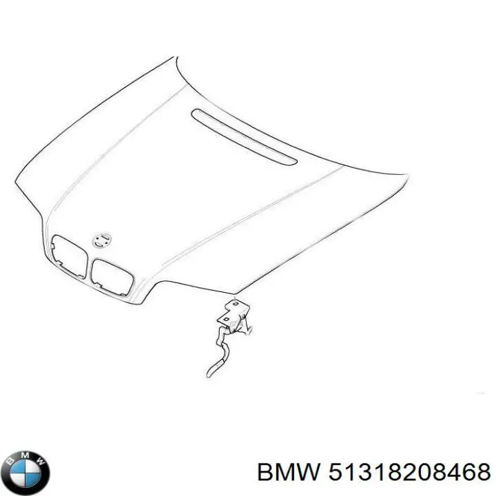 Compre 51318208468 BMW Moldura superior de pára-brisas