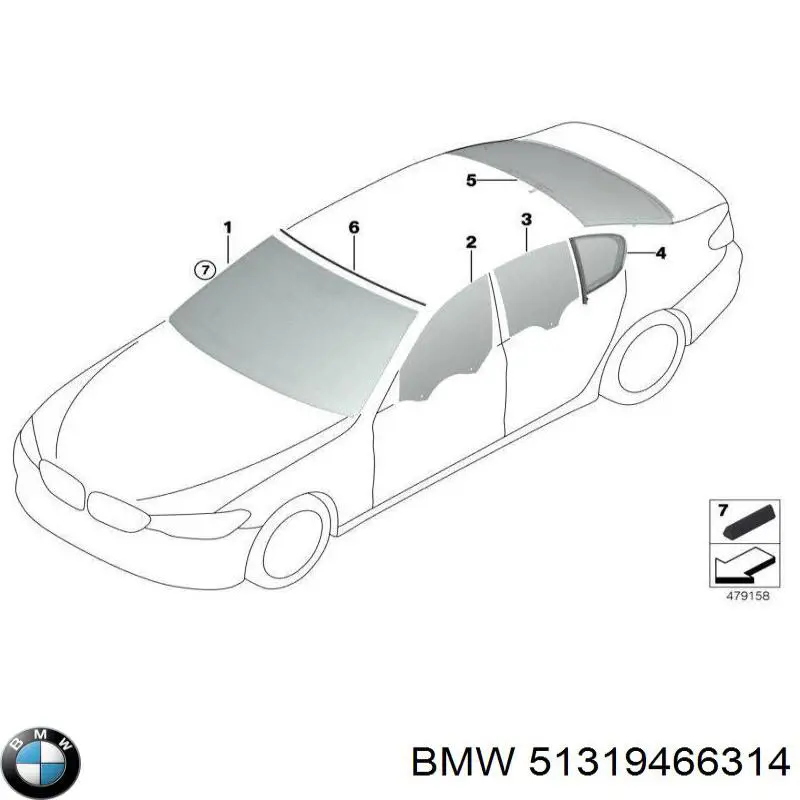 51319466314 BMW Pára-brisas