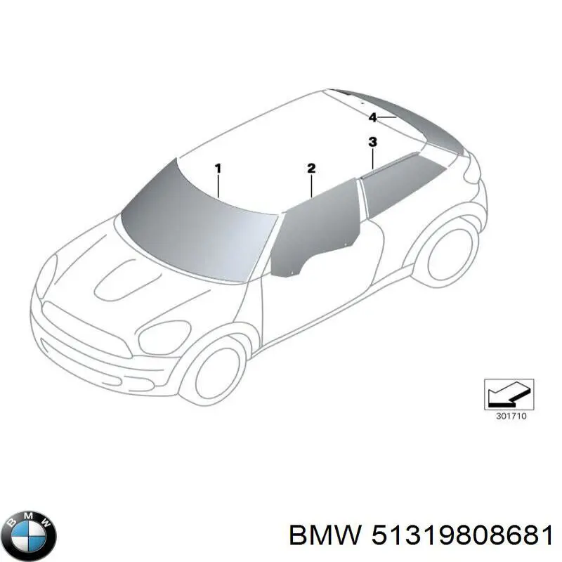 Pára-brisas para Mini COUNTRYMAN  R60