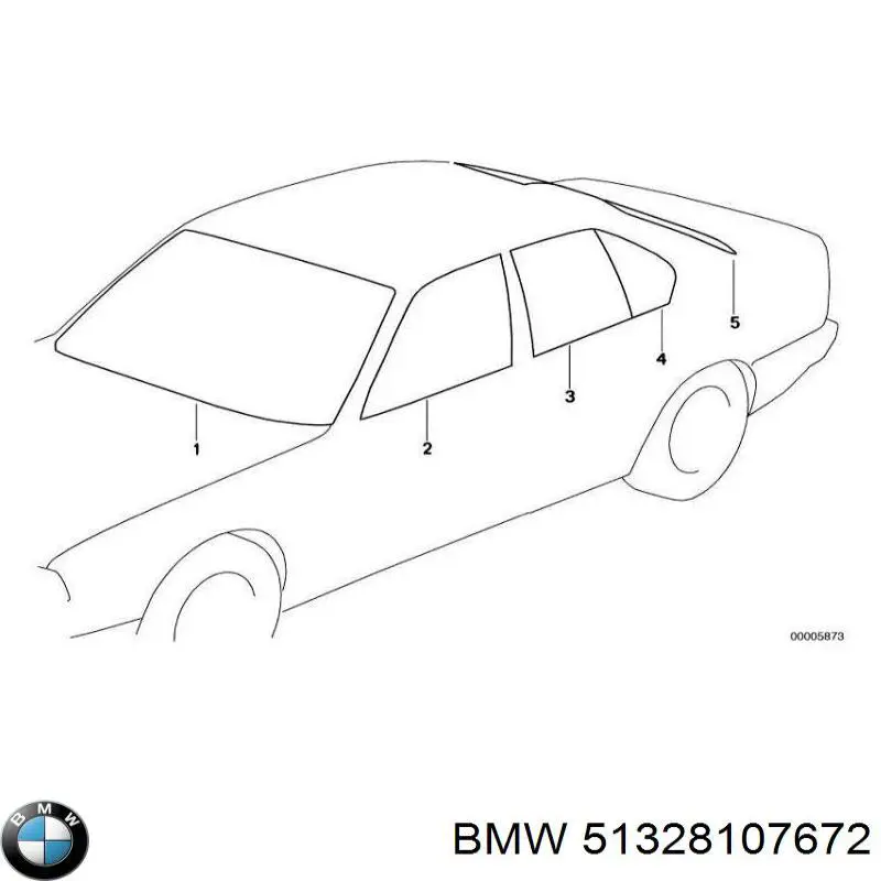 Vidro da porta dianteira direita BMW 51328107672 preço, a partir de 222,89 USD