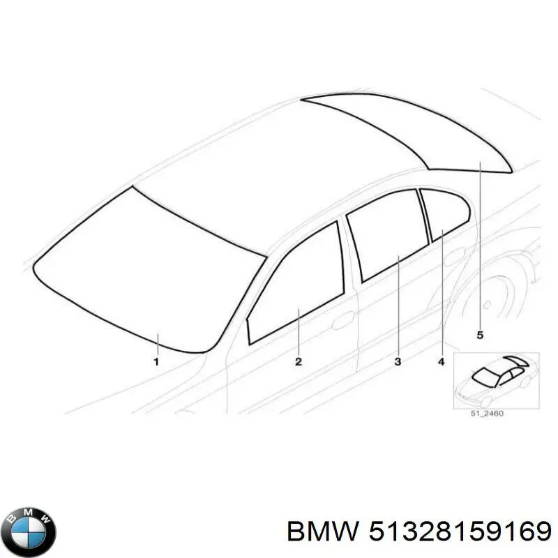 Vidro da porta dianteira esquerda BMW 51328159169 preço, a partir de 139,39 USD