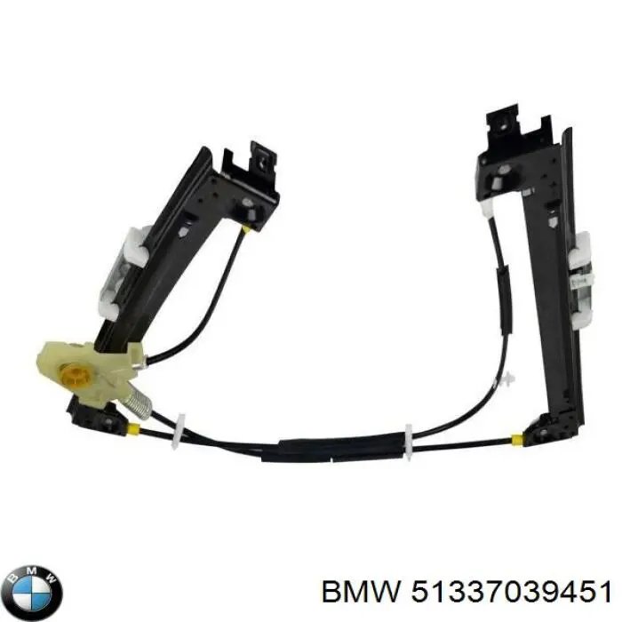 51337039451 BMW Mecanismo de acionamento de vidro da porta dianteira esquerda
