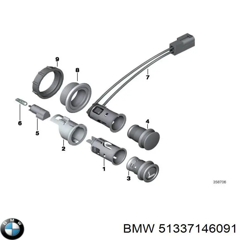 Compre 51337146091 BMW 