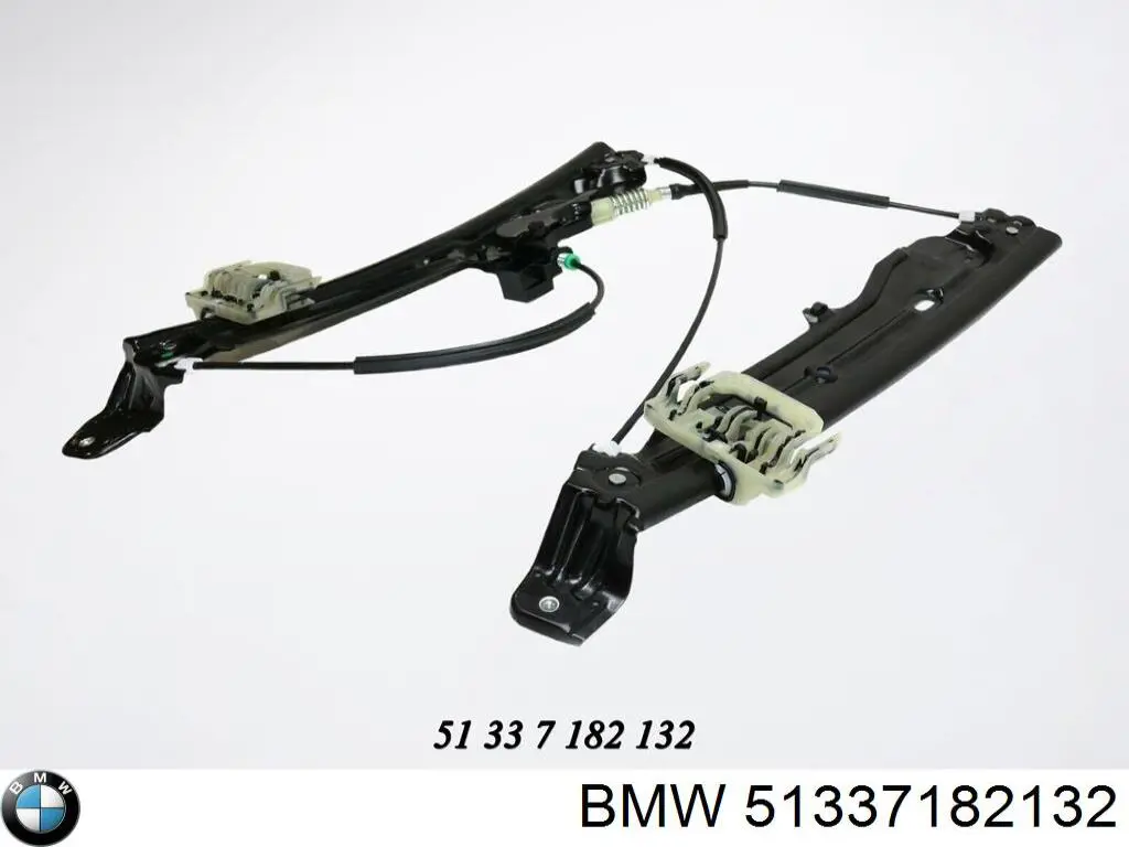51337182132 BMW Mecanismo de acionamento de vidro da porta dianteira direita
