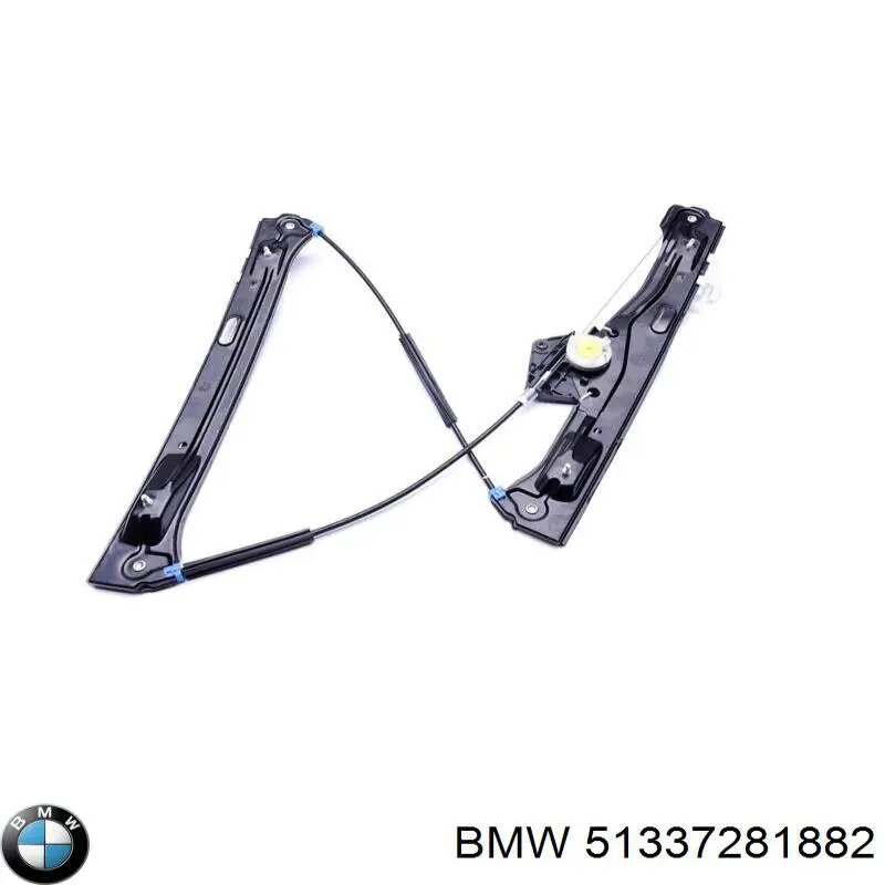 51337281882 BMW Mecanismo de acionamento de vidro da porta dianteira direita