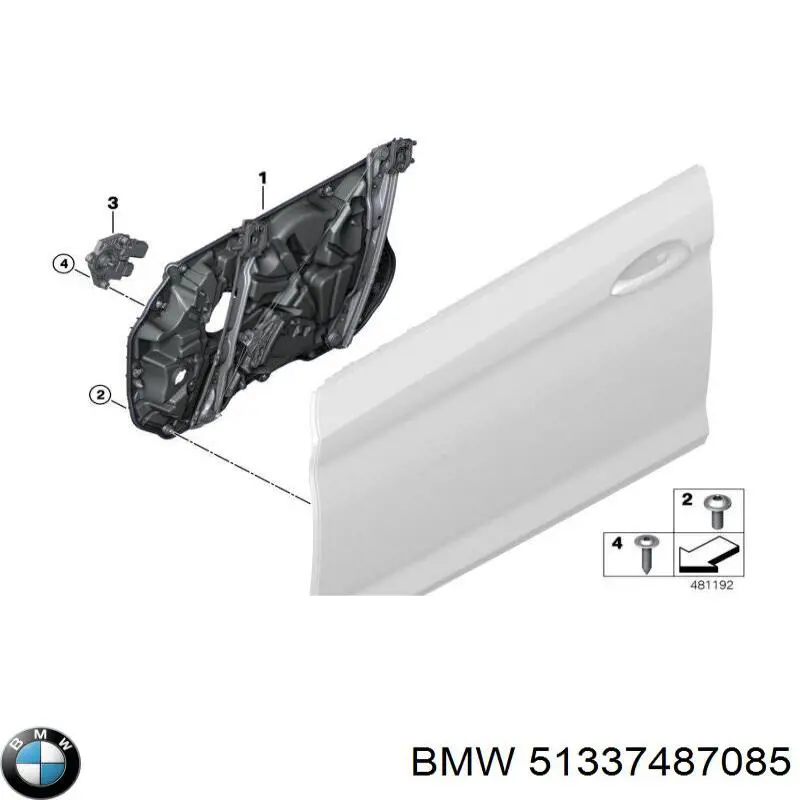 Mecanismo de acionamento de vidro da porta dianteira esquerda BMW 51337487085 preço, a partir de 280,74 USD