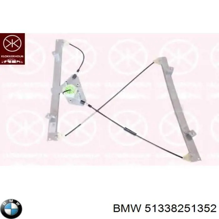 Compre 51338251352 BMW Mecanismo de acionamento de vidro da porta dianteira direita