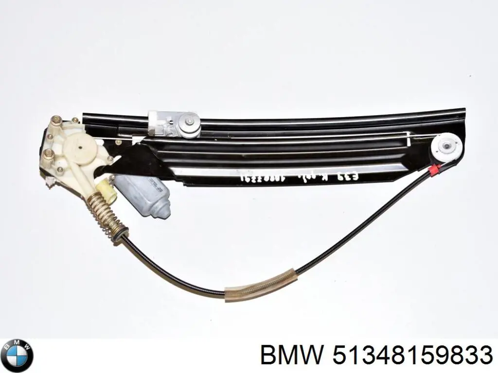 51348159833 BMW Mecanismo de acionamento de vidro da porta traseira esquerda