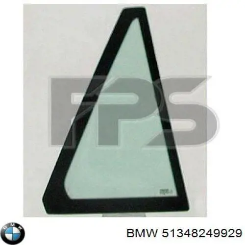 Compre 51348249929 BMW Vidro de janelo da porta traseira esquerda
