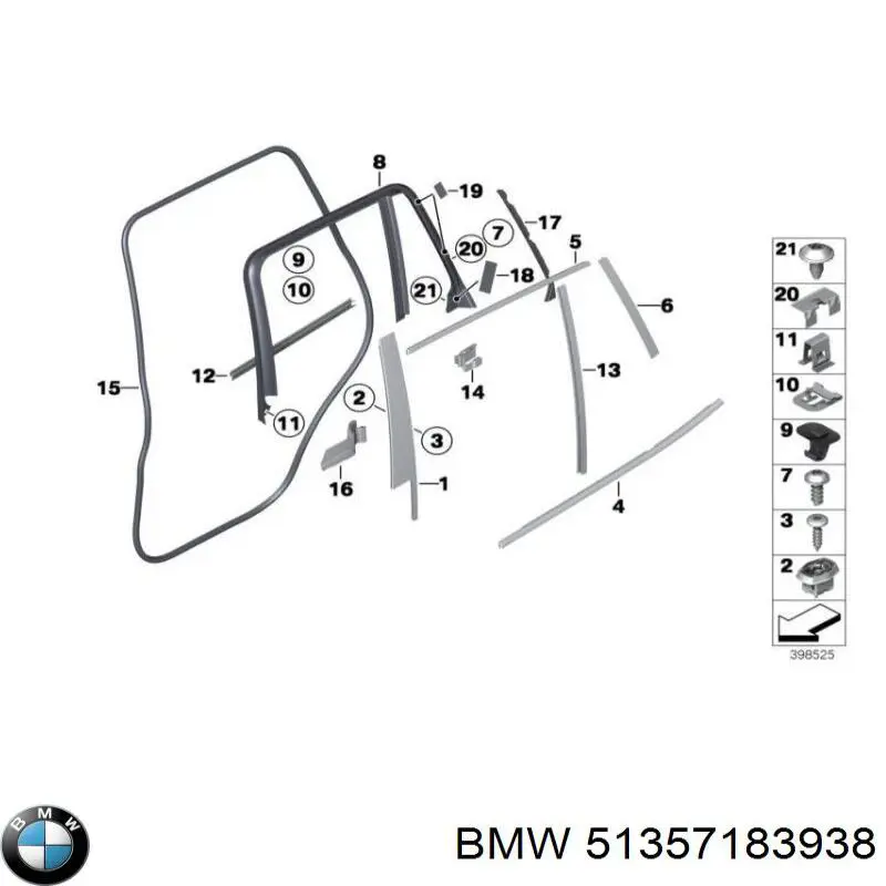  BMW 51357183938 preço, a partir de 3,56 USD