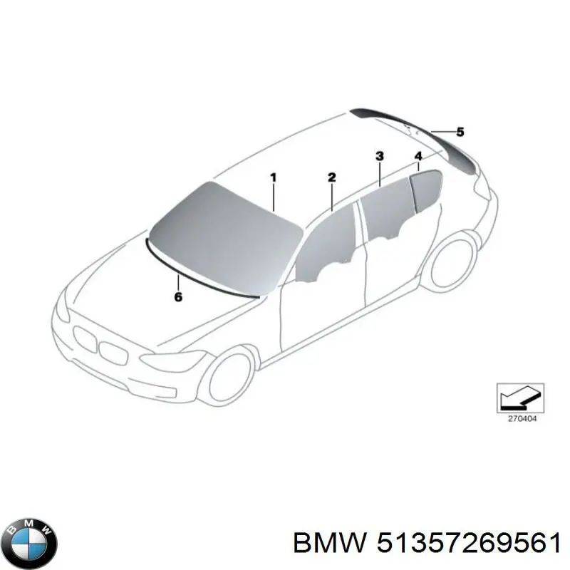 Vidro de janelo da porta traseira esquerda BMW 51357269561 preço, a partir de 148,73 USD