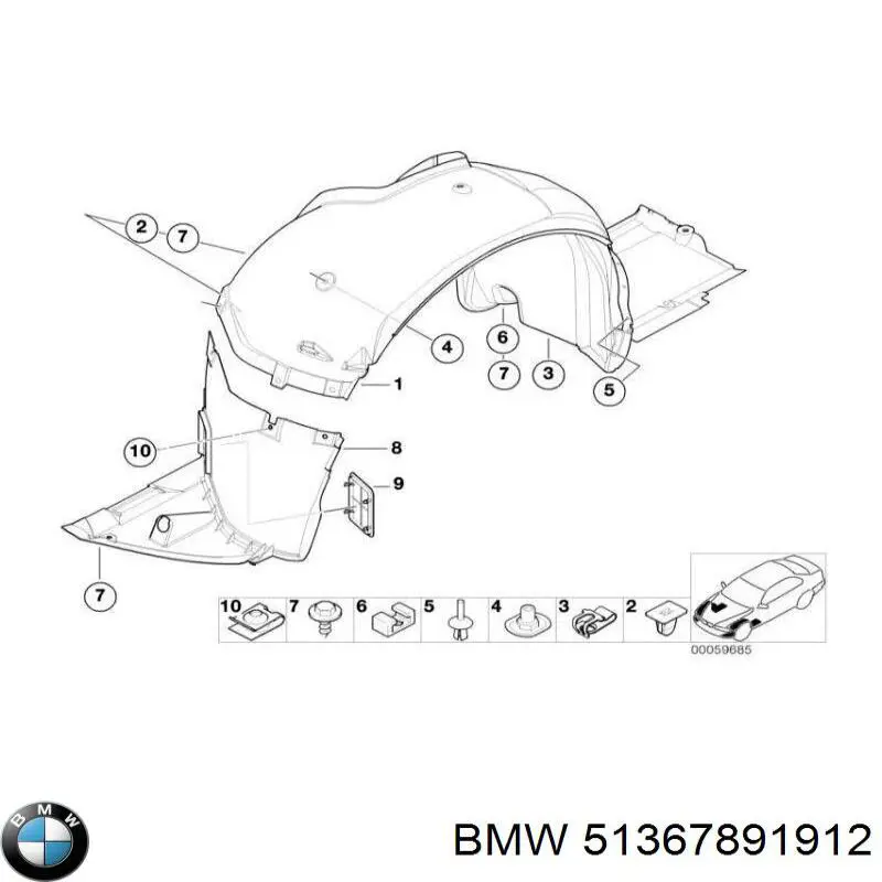 Compre 51367891912 BMW 
