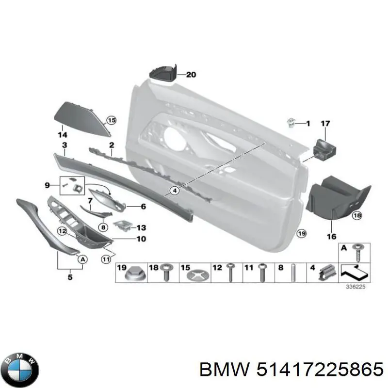 Maçaneta externa da porta dianteira BMW 51417225865 preço, a partir de 144,64 USD