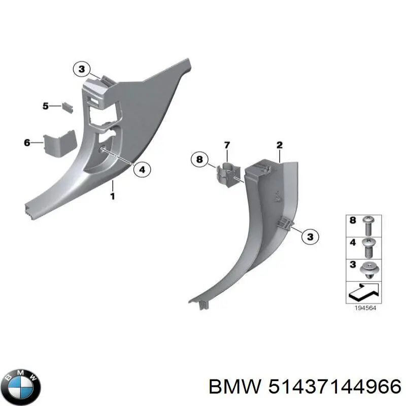  BMW 51437144966 preço, a partir de 14,21 USD