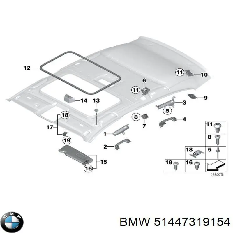 51447319154 BMW Pala contra o sol